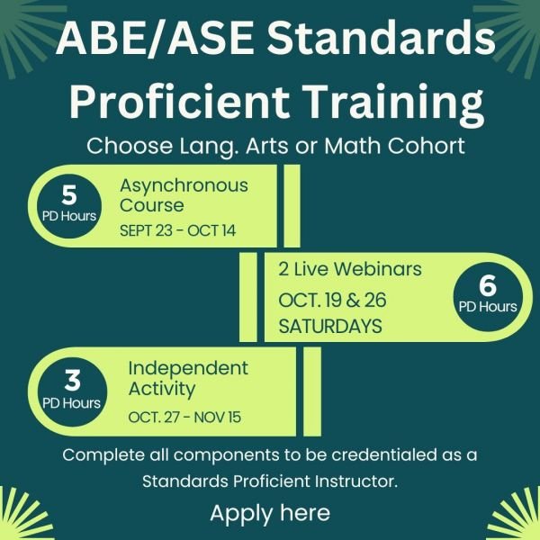 ABE/ASE Standards Proficient Instructor Application Open