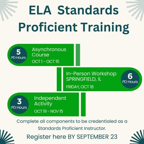 ELA Standards Proficient Instructor Application Open