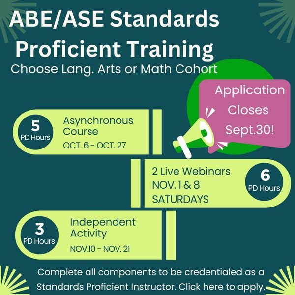 ABE/ASE Standards Proficient Live Training