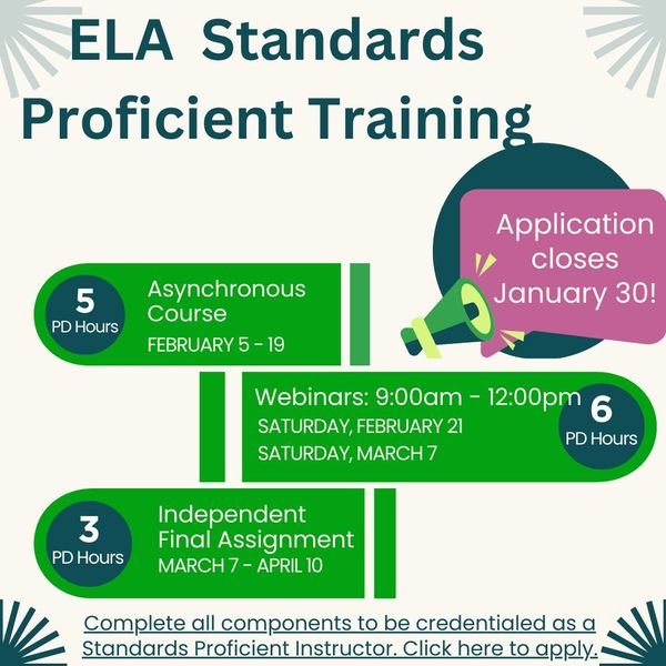 ELA Standards Proficient Live Training
