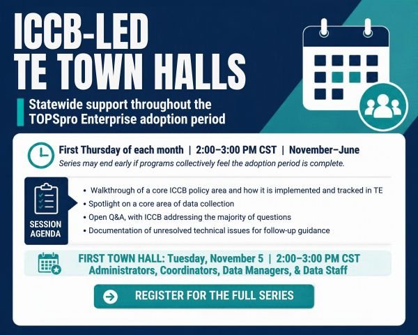 TE Town Halls led by ICCB