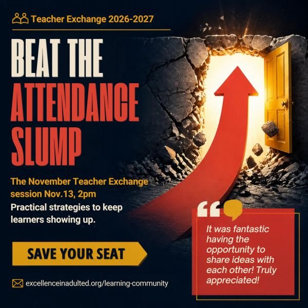 Beat the Attendance Slump Teacher Exchange Live Meeting